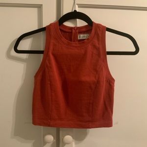 A&F High Neck Cropped Tank